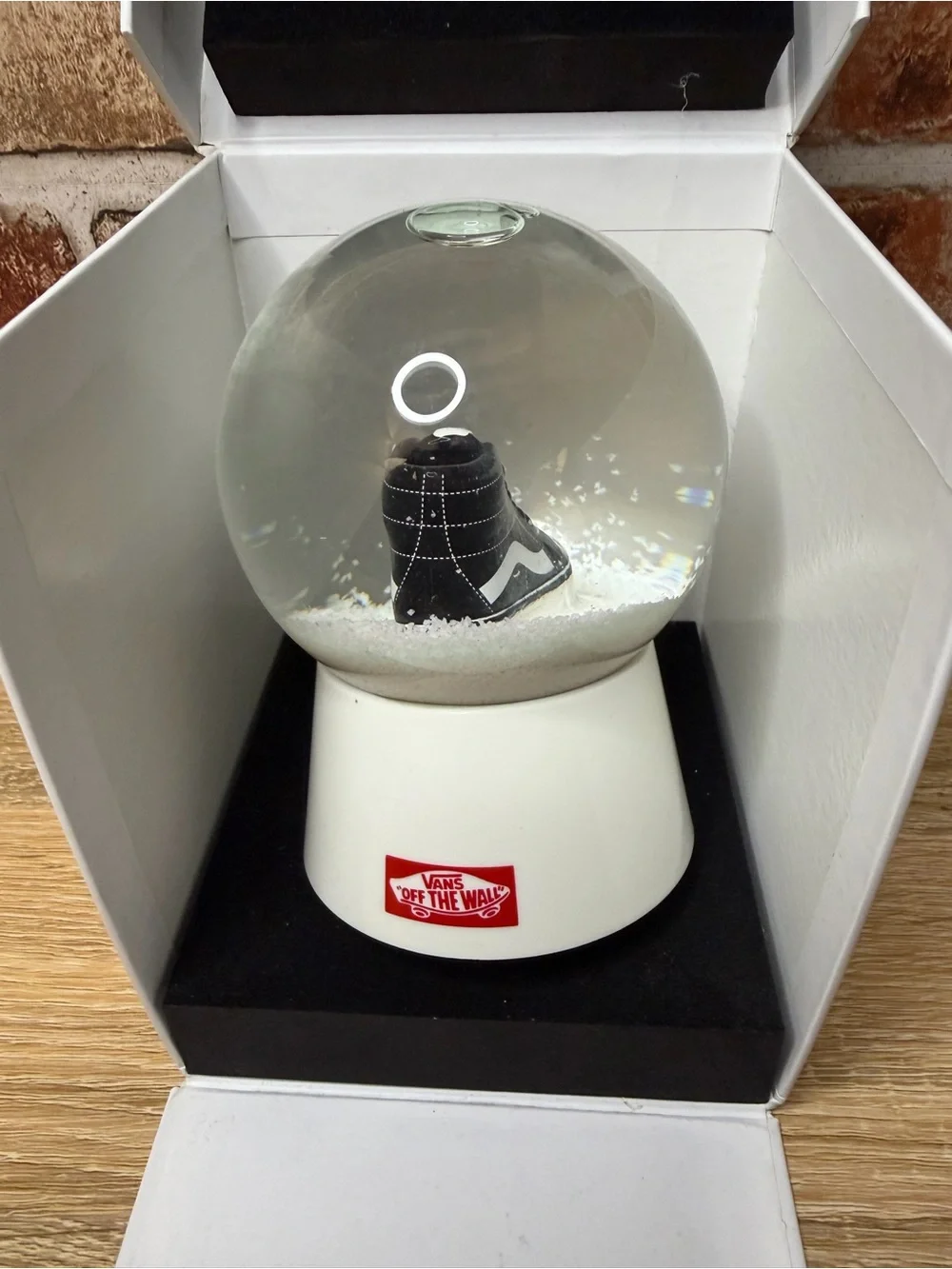 Vans Off The Wall Sk8-Hi Sneaker Limited Edition Snow Globe Promo Collectible